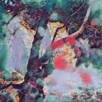 Abstract Acrylic Art Print: Storm on the River