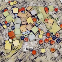 600_bigacrylic_stuff Abstract Acrylic Art Print: Stuff