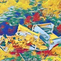 Abstract Acrylic Art Print: Vivid Stock