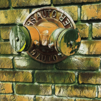 Abstract Acrylic Art Print: Green Burn