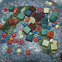 Abstract Acrylic Art Print: Jumble