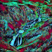 Abstract Acrylic Art Print: Red River