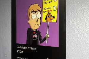 NFT printed on White Metal NFT printed on White Metal