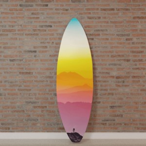 Surf Board Print_155_Nature_Enchanted Peaks Surf Board Print_155_Nature_Enchanted Peaks