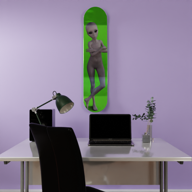 Skateboard art