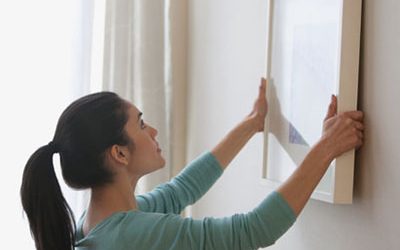 Hanging pictures on walls