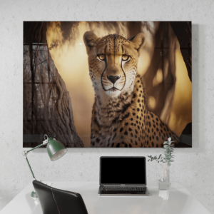 Wildlife Portraits_18_Cheetah 1_Sprint of the Savanna_Desk_Mockup