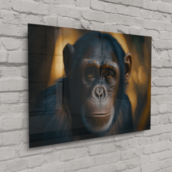 Wildlife Portraits_21_Chimpanzee_Primate Playtime_Acrylic_Glass_Mockup