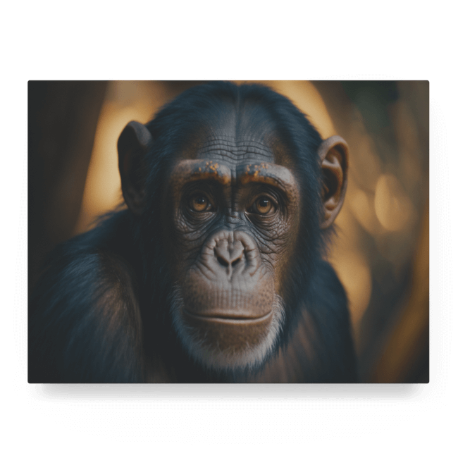 Wildlife Portraits_21_Chimpanzee_Primate Playtime_LED_Mockup_Float_Mockup