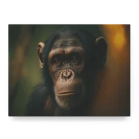 Wildlife Portraits_23_Chimpanzee 3_Chimp Chat_LED_Mockup_Float_Mockup