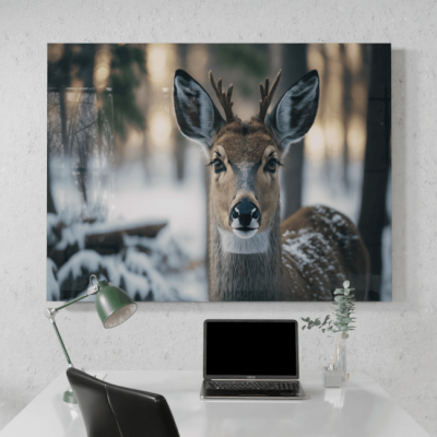 Wildlife Portraits_27_Deer 3_Forest Flight_Desk_Mockup