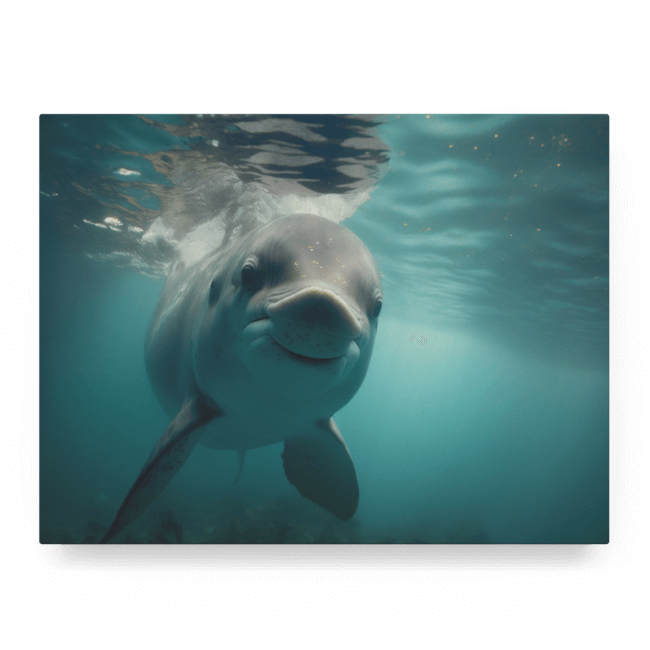 Wildlife Portraits_30_Dolphin 2_Sunset Splash_LED_Mockup_Float_Mockup
