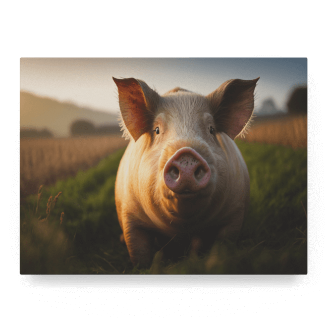 Wildlife Portraits_31_Pig 1_Mud Muncher_LED_Mockup_Float_Mockup