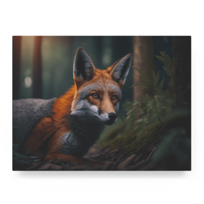Wildlife Portraits_33_Fox 1_Crimson Charisma_LED_Mockup_Float_Mockup