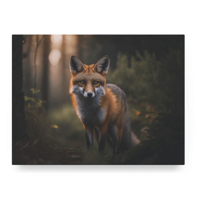 Wildlife Portraits_34_Fox 2_Autumn Aurora_LED_Mockup_Float_Mockup