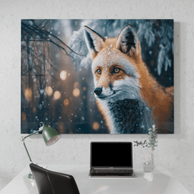 Wildlife Portraits_37_Fox 5_Fox in the Forest_Desk_Mockup