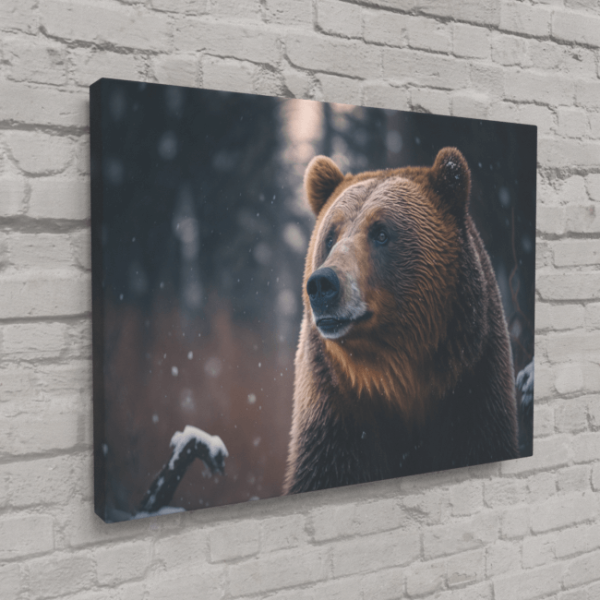 Wildlife Portraits_42_Grizzly Bear 2_Majestic Mane_Canvas_Mockup