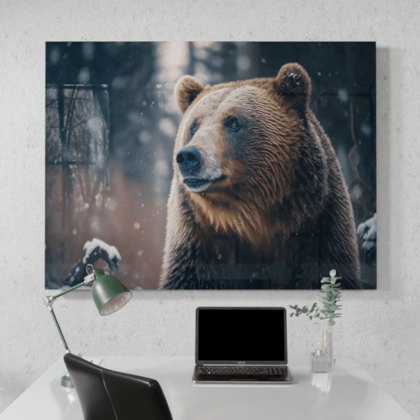 Wildlife Portraits_42_Grizzly Bear 2_Majestic Mane_Desk_Mockup