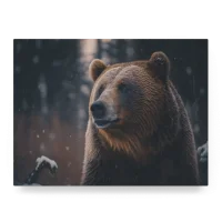 Wildlife Portraits_42_Grizzly Bear 2_Majestic Mane_LED_Mockup_Float_Mockup