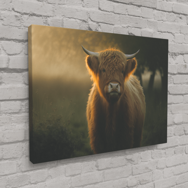 Wildlife Portraits_45_Highland Cow 3_Bovine Beauty_Canvas_Mockup