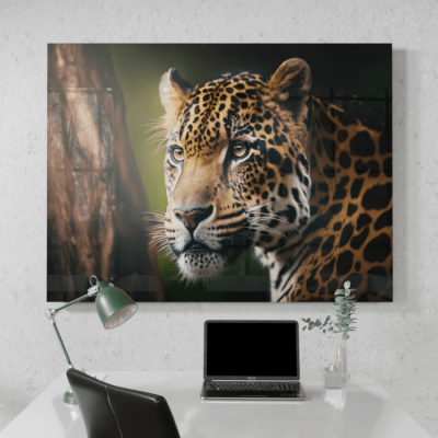 Wildlife Portraits_48_Jaguar 2_Rainforest Ruler_Desk_Mockup