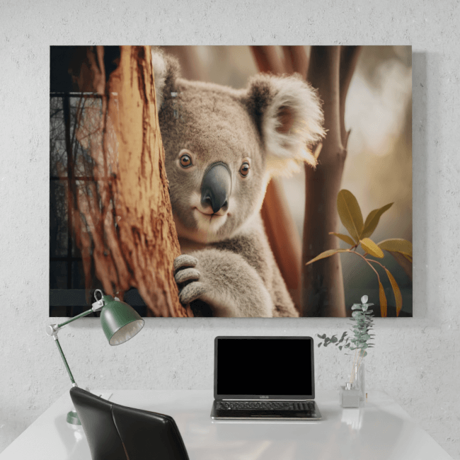 Wildlife Portraits_51_Koala 3_Marsupial Magic_Desk_Mockup