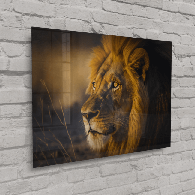 Wildlife Portraits_54_Lion 3_Jungle Monarch_Acrylic_Glass_Mockup