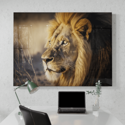 Wildlife Portraits_54_Lion 3_Jungle Monarch_Desk_Mockup