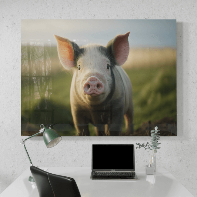 Wildlife Portraits_62_Pig 2_Pink Pal_Desk_Mockup