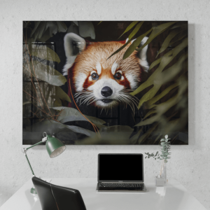 Wildlife Portraits_68_Red Panda_Scarlet Serenity_Desk_Mockup