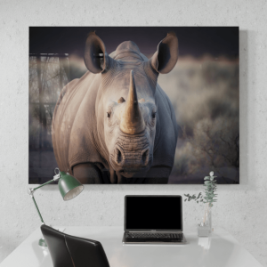 Wildlife Portraits_69_Rino_Spiked Sentinel_Desk_Mockup