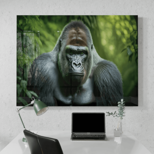 Wildlife Portraits_77_Gorilla 3_Jungle Guardian_Desk_Mockup