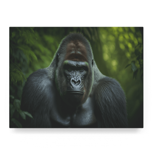 Wildlife Portraits_77_Gorilla 3_Jungle Guardian_LED_Mockup_Float_Mockup