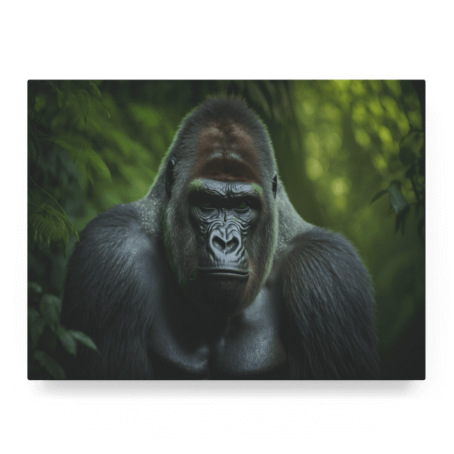 Wildlife Portraits_77_Gorilla 3_Jungle Guardian_LED_Mockup_Float_Mockup