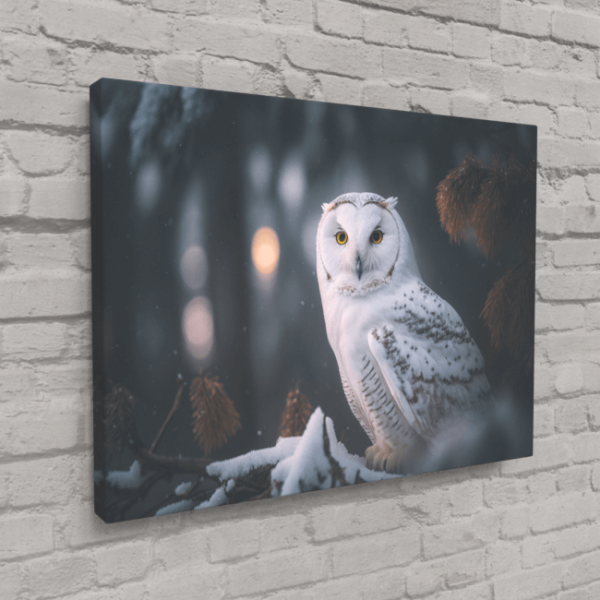 Wildlife Portraits_83_White Owl 1_Arctic Owl_Canvas_Mockup