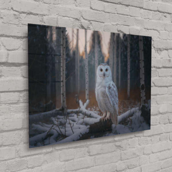 Wildlife Portraits_86_White Owl 4_Wisdom of the White_Acrylic_Glass_Mockup