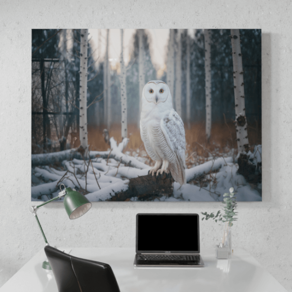 Wildlife Portraits_86_White Owl 4_Wisdom of the White_Desk_Mockup
