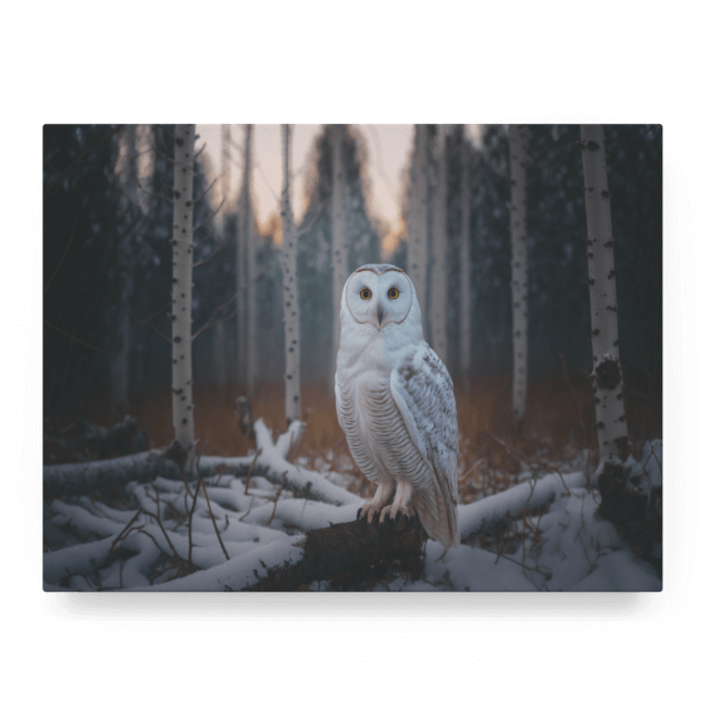 Wildlife Portraits_86_White Owl 4_Wisdom of the White_LED_Mockup_Float_Mockup