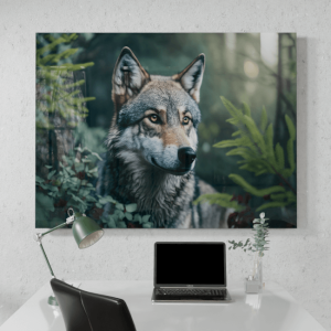 Wildlife Portraits_88_Wolf 2_Pack Leader_Desk_Mockup