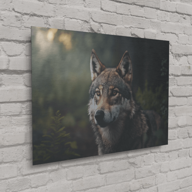 Wildlife Portraits_89_Wolf 3_Arctic Alpha_Brushed_Metal_Mockup