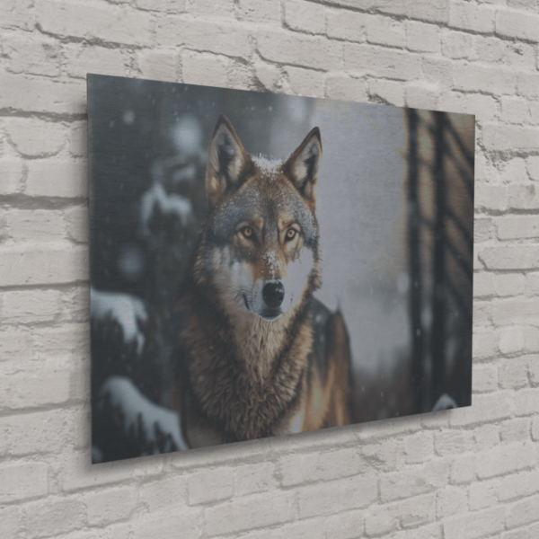 Wildlife Portraits_90_Wolf 4_Moonlit Majesty_Brushed_Metal_Mockup