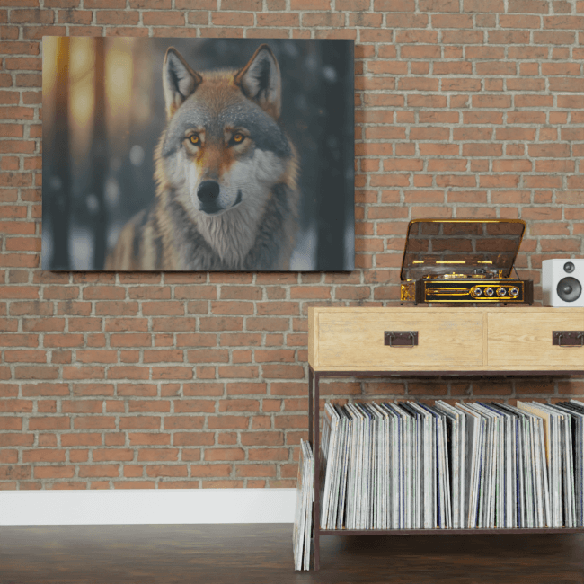 Wildlife Portraits_91_Wolf 5_Nighttime Navigator_BrickWall_Mockup