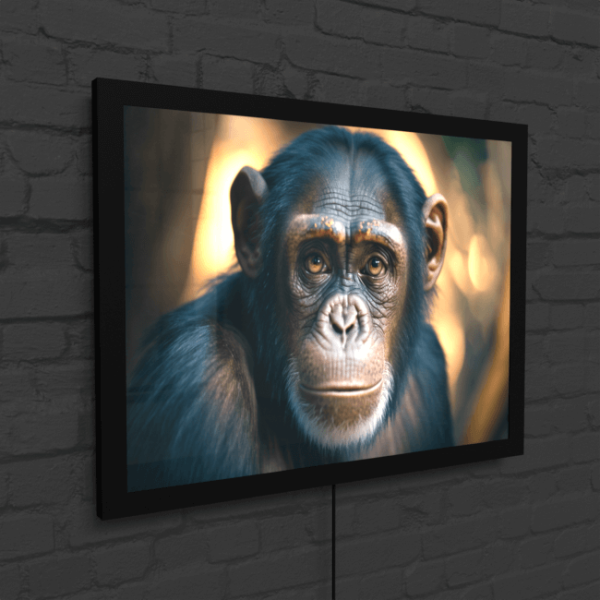 Wildlife Portraits_21_Chimpanzee_Primate Playtime_Snap_LED_Mockup