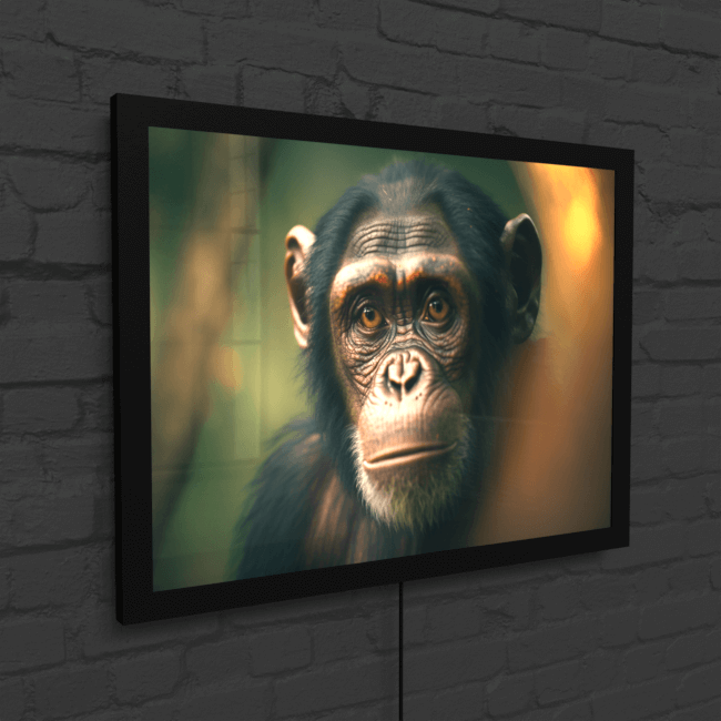 Wildlife Portraits_23_Chimpanzee 3_Chimp Chat_Snap_LED_Mockup