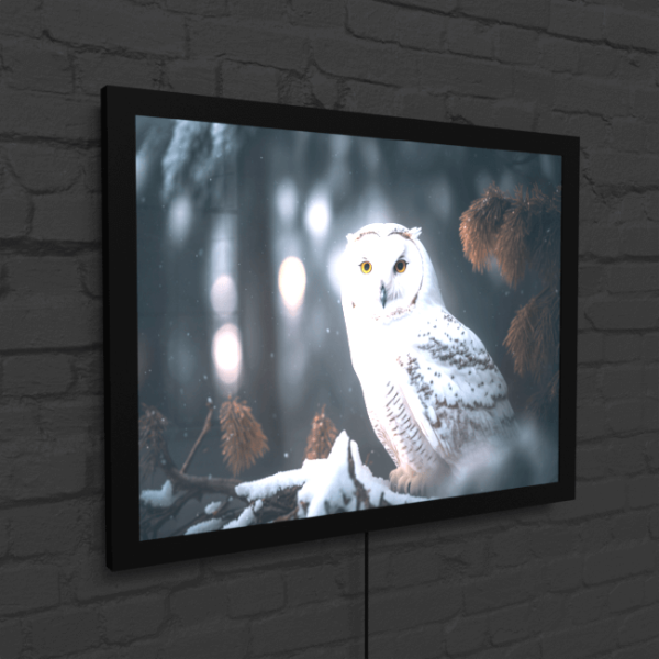 Wildlife Portraits_83_White Owl 1_Arctic Owl_Snap_LED_Mockup