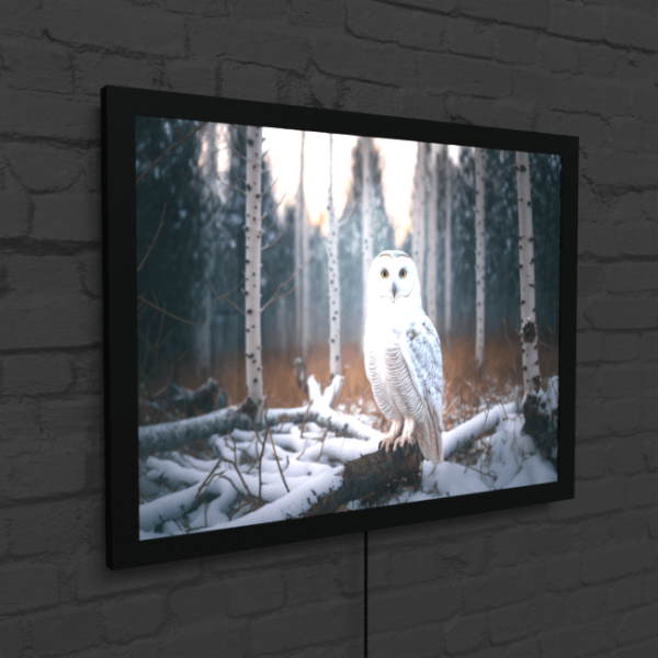 Wildlife Portraits_86_White Owl 4_Wisdom of the White_Snap_LED_Mockup