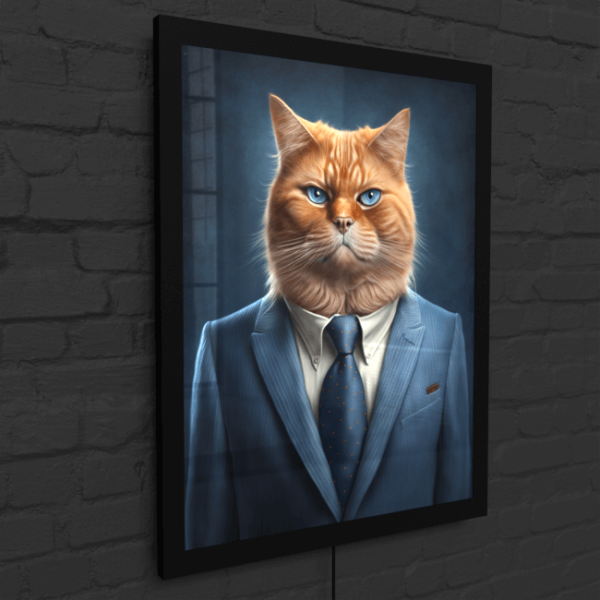 Furry Fashionistas134_Catty Carl_LED_Snap_Frame