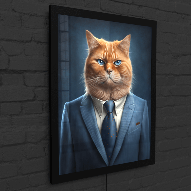 Furry Fashionistas134_Catty Carl_LED_Snap_Frame