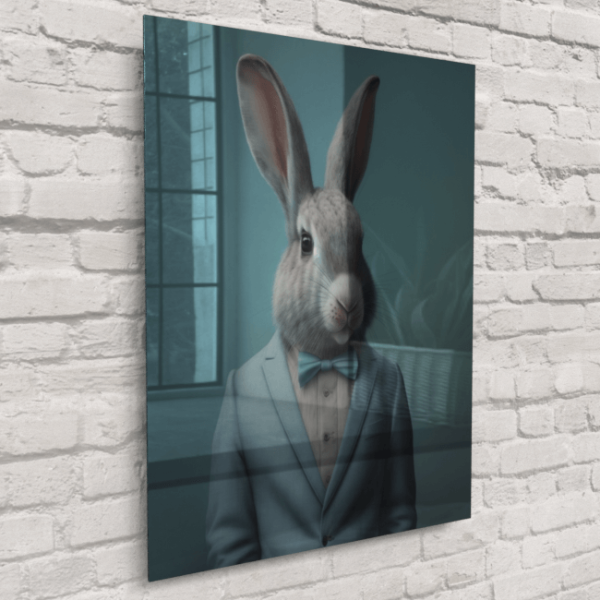 Furry Fashionistas156_Blue Suit Bunny_LED_Snap_Mockup_Acrylic