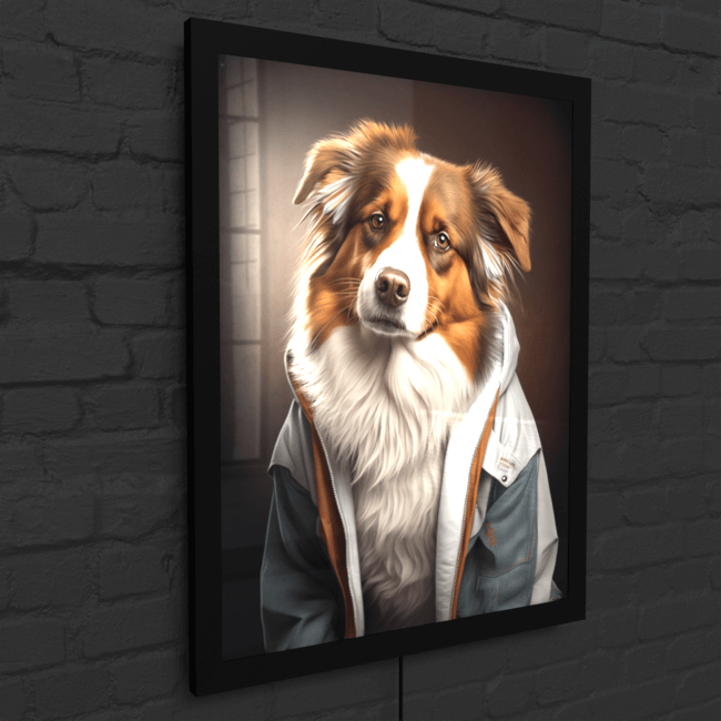 Furry Fashionistas169_Canine Companion_LED_Snap_Frame